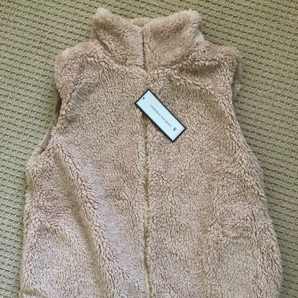 Fleece Zip-UP Vest (teddy bear)